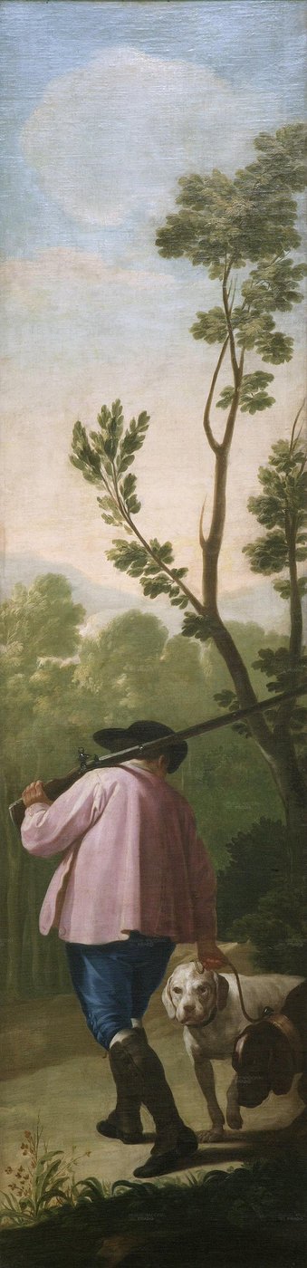 The Hunter with His Dogs by Francisco de Goya